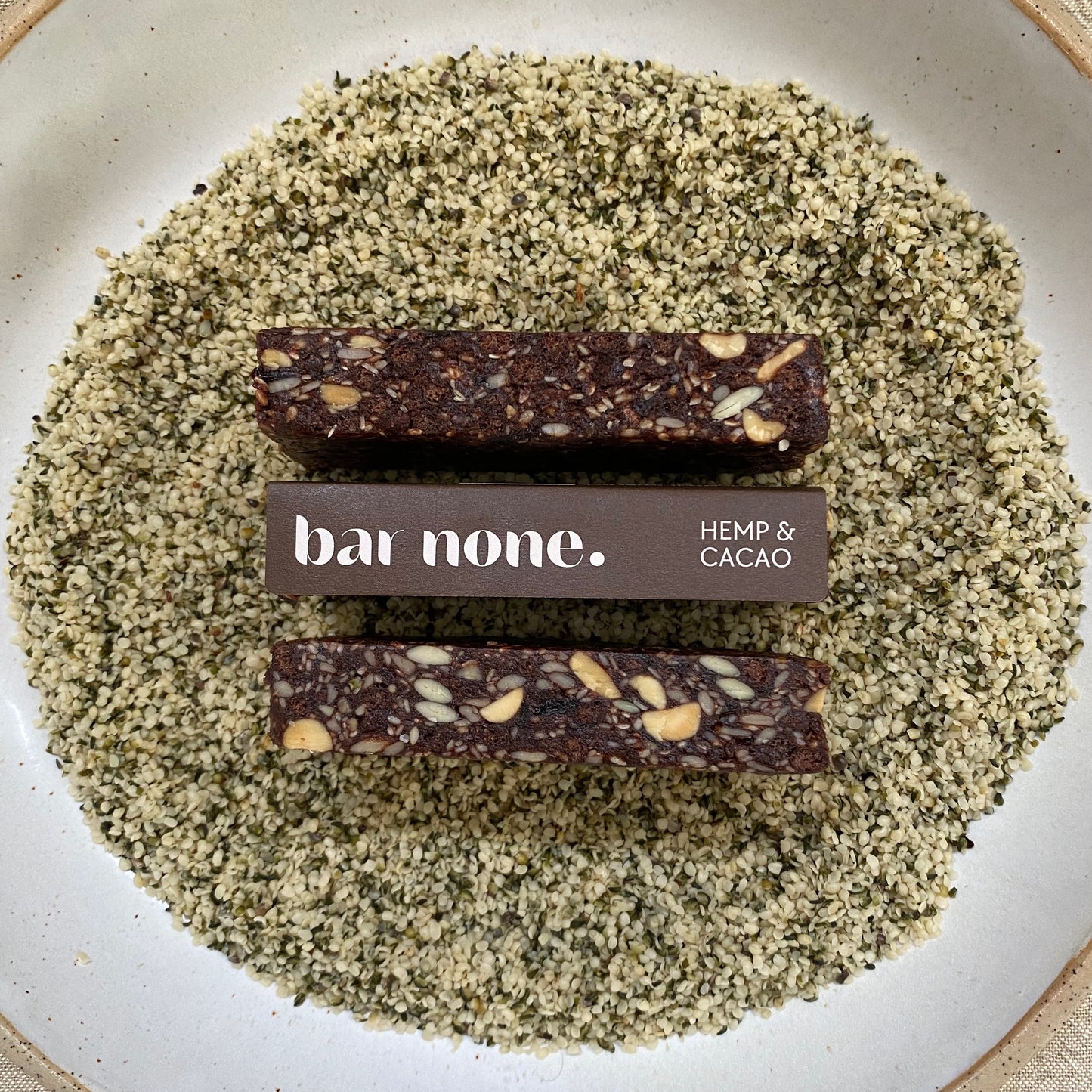 CACAO + hemp bar.